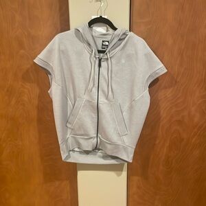 The north face cut off sweatshirt zip up.